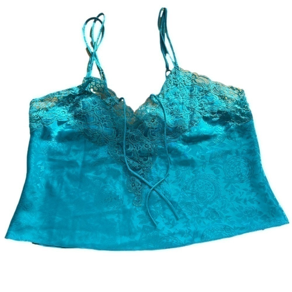 Gold Label vintage Victoria’s Secret Aqua Blue Top size M